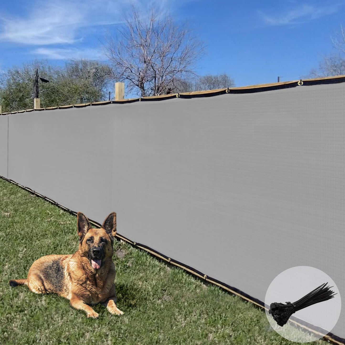 E&K Sunrise 6ft x 50ft Privacy Fence Screen for Outdoor Spaces