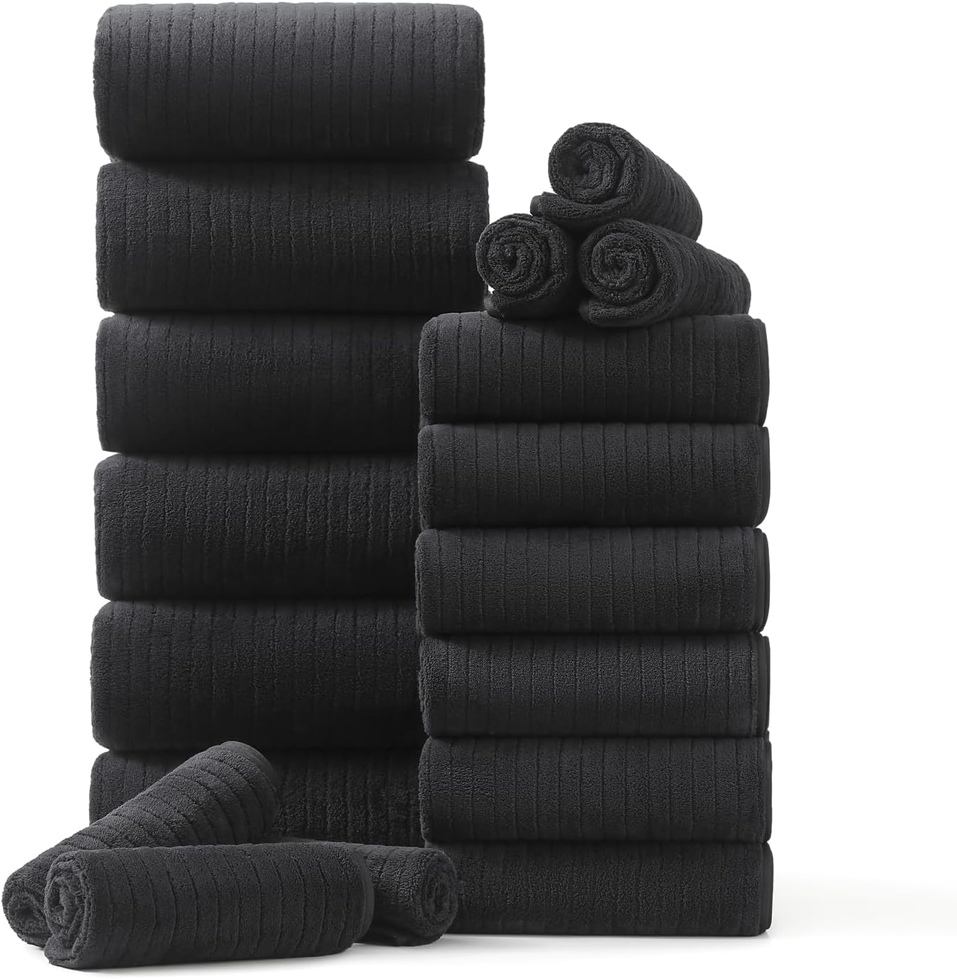 18 Piece Family Bath Towel Set for Luxurious Bathroom Experience