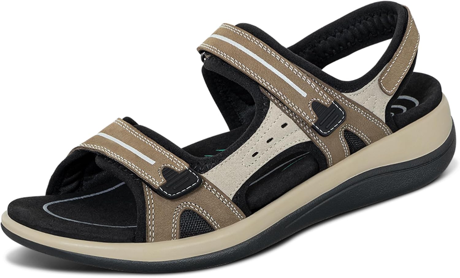 Orthopedic Leather Adjustable Venice Sandals for Women Comfort