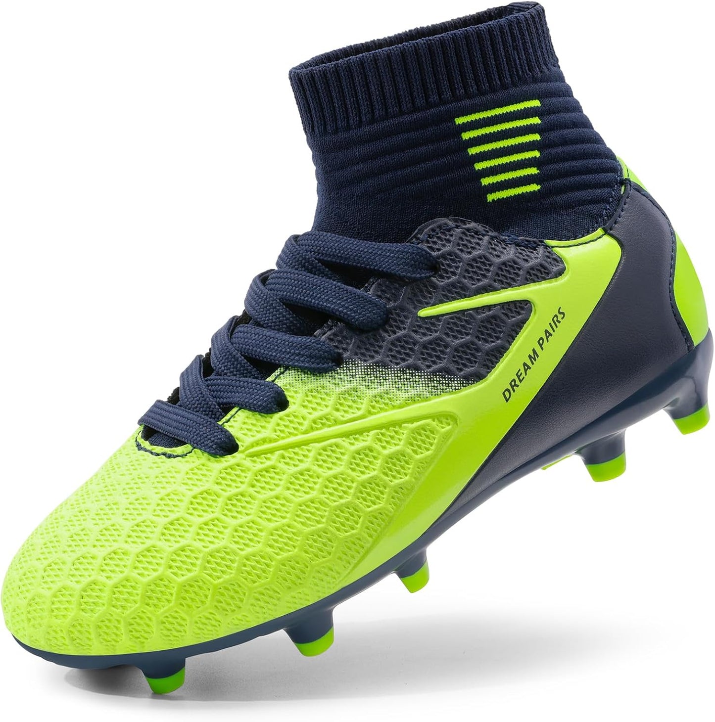 DREAM PAIRS Youth Soccer Cleats for Kids with Ankle Support