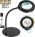 10X Magnifying Glass with Light Desk Lamp - Hands-Free Close Work