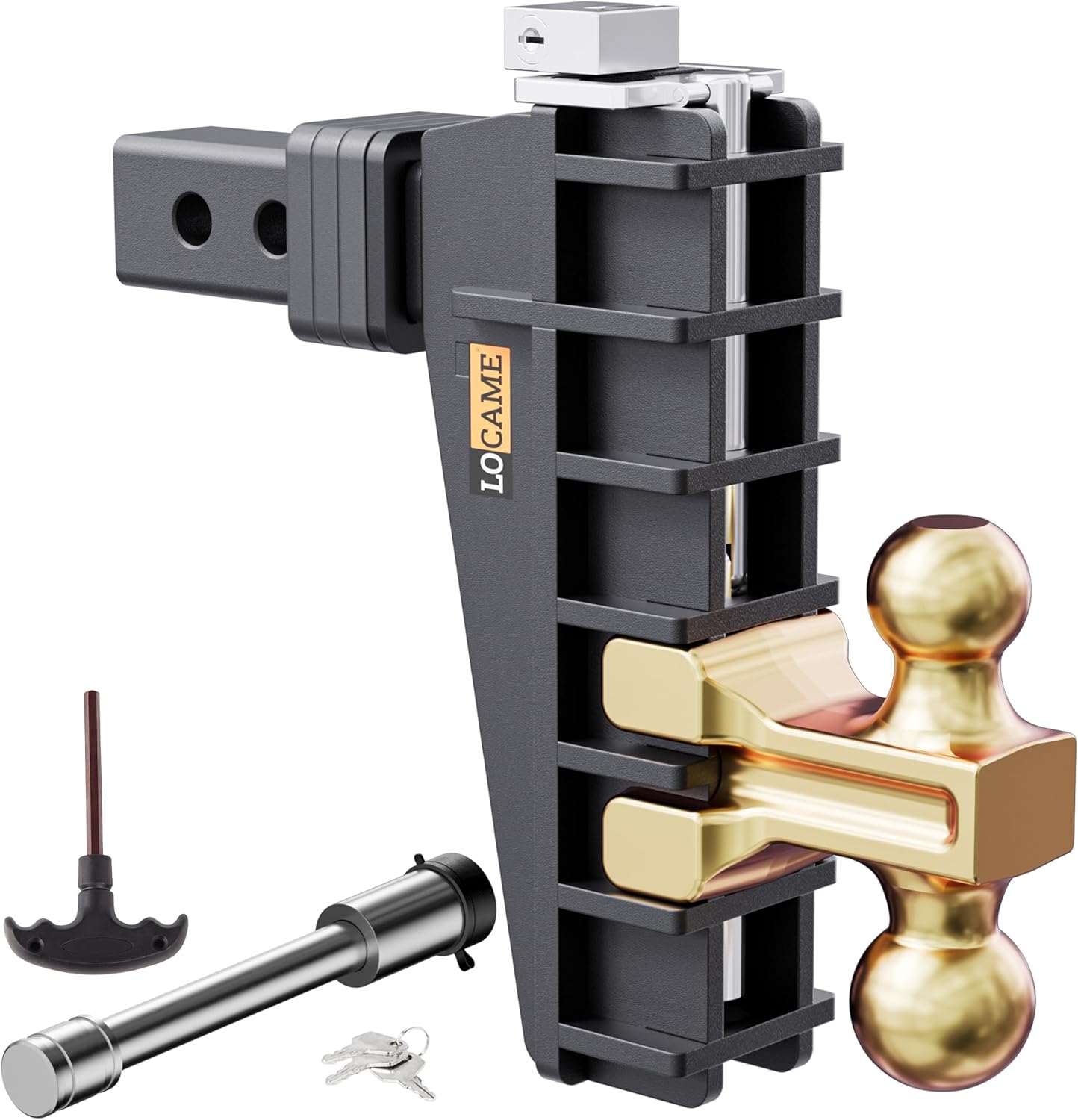 LOCAME Adjustable Trailer Hitch for Heavy Duty Towing Needs