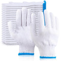 White Gloves Men Women 12 Pairs Cotton Work Gloves - Heat Resistant