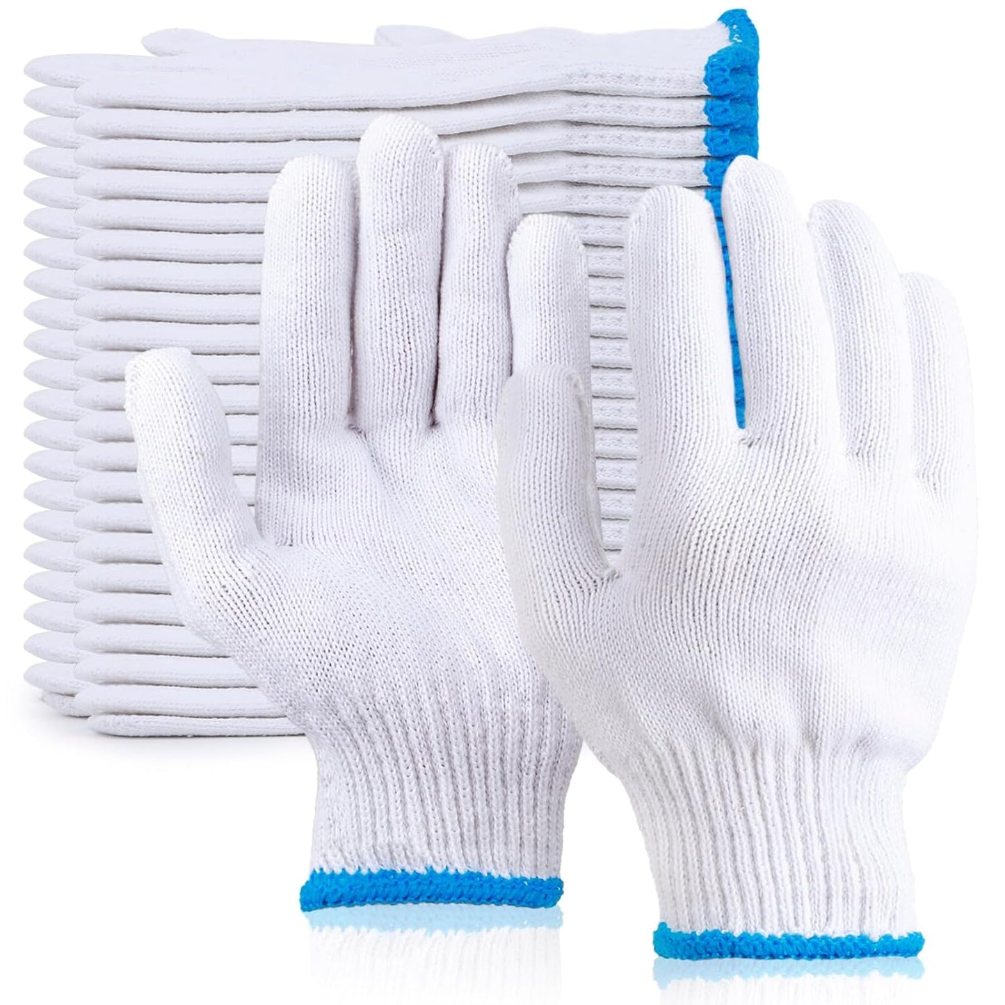 ENPOINT White Gloves 12 Pairs Heat Resistant - Multipurpose Safety Gloves