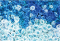 YongFoto 10x8ft Blue Rose Flower Wall Photography Background