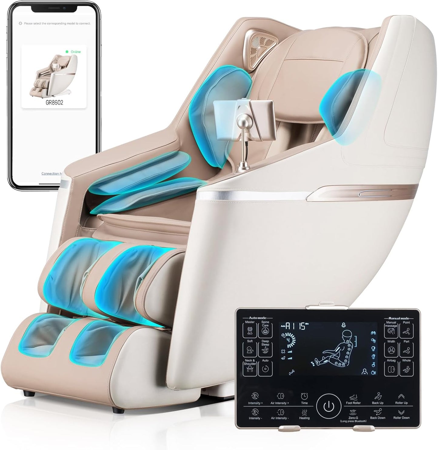 BOSSCARE 3D Zero Gravity Shiatsu Massage Chair: Ultimate Relaxation