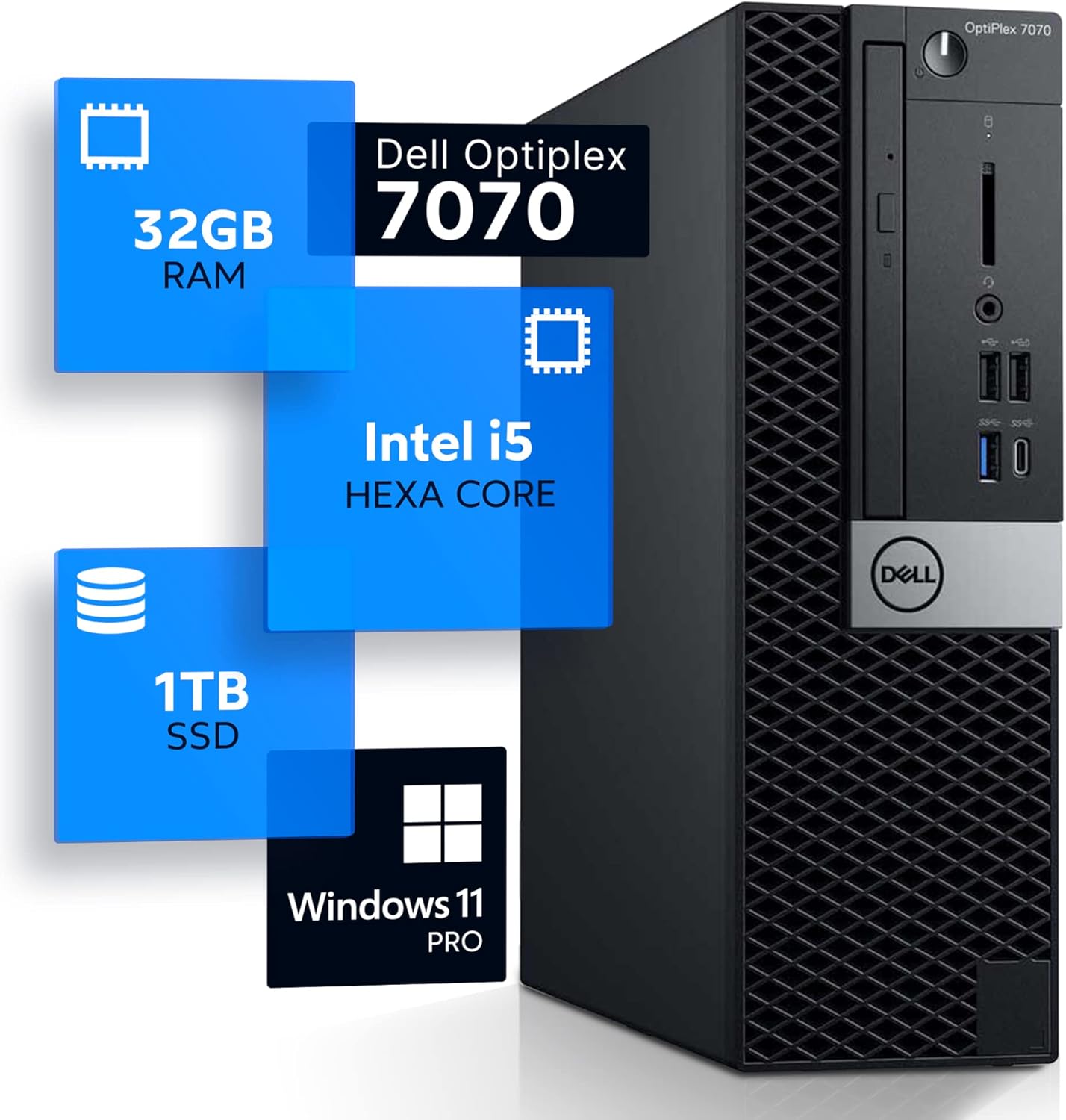 Dell Optiplex 7070 Desktop Computer with Hexa Core Intel i5