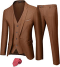 YND Men's Slim Fit 3 Piece Suit Set - Tailored Look, Comfortable Wear