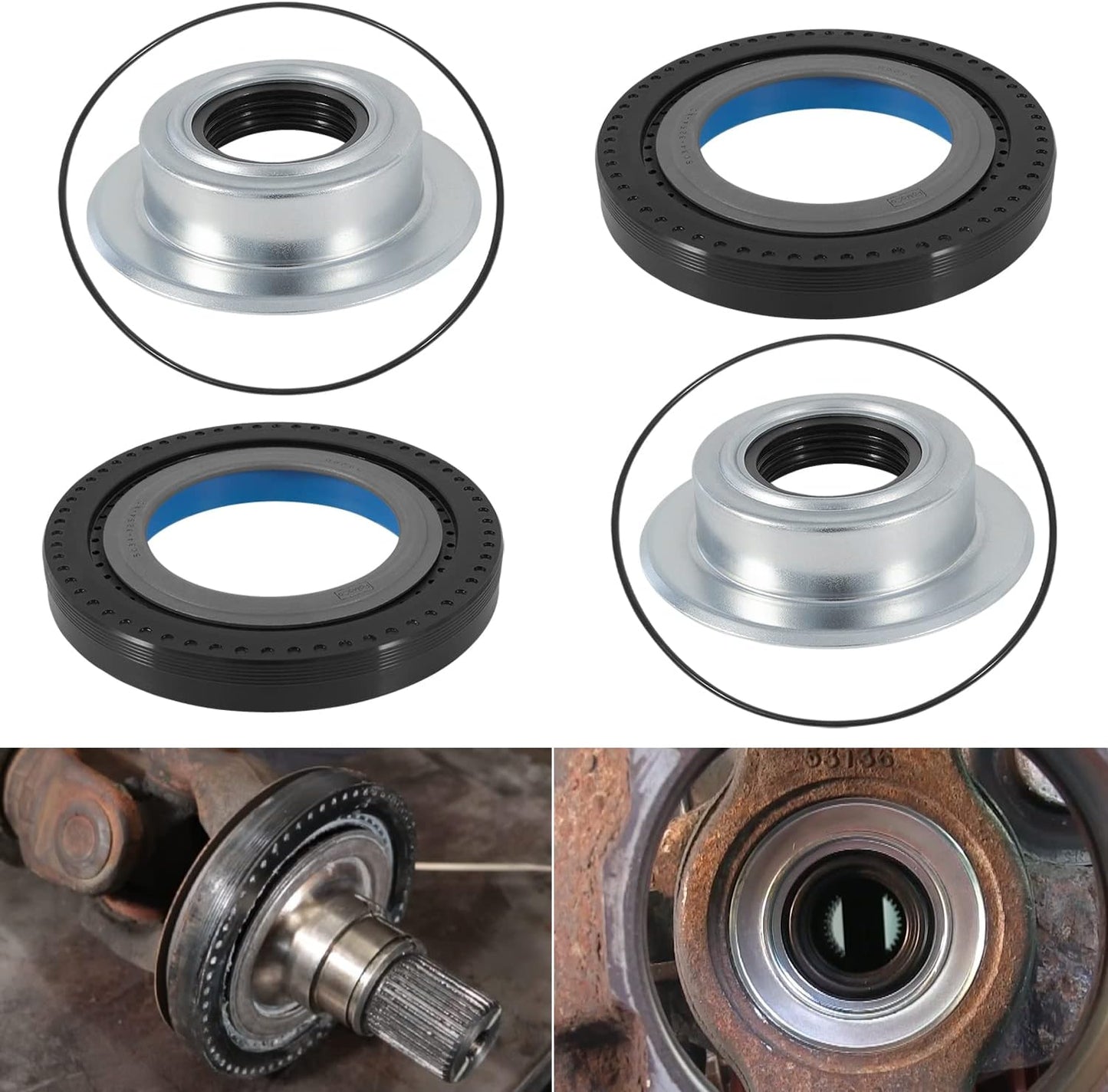 Front Axle Vacuum Knuckle Seal Kit for Ford Super Duty Trucks