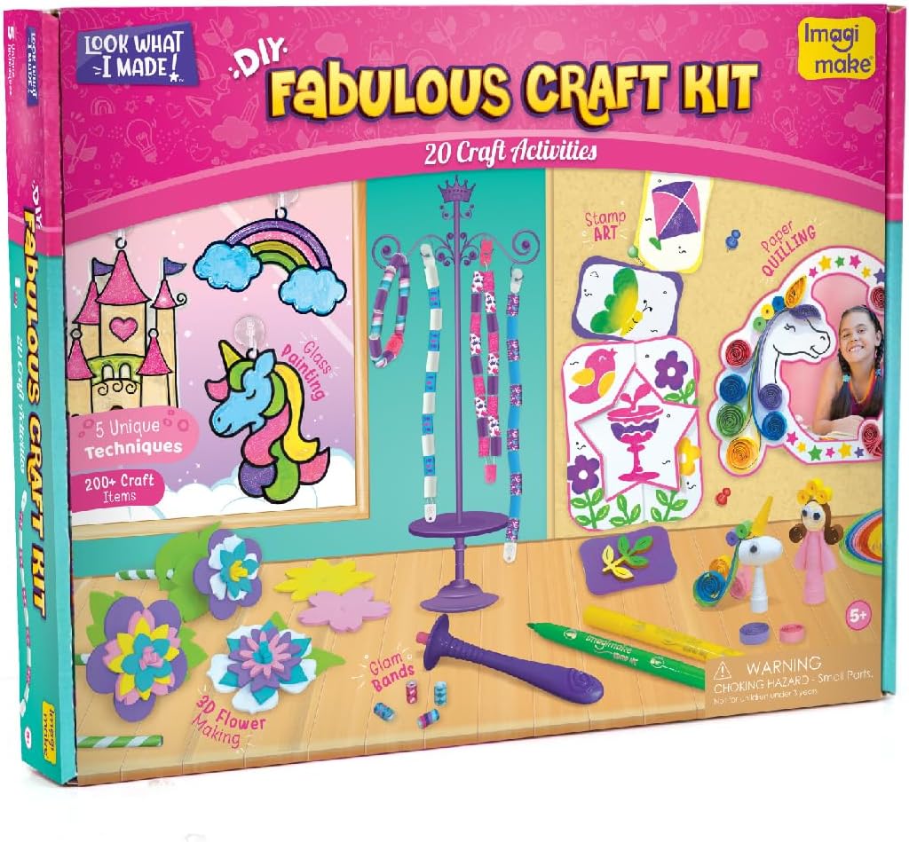 Imagimake Fabulous Craft Kit for Creative Kids' Arts and Crafts