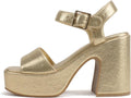Soda Launch Women Open Toe Ankle Strap Platform Sandal