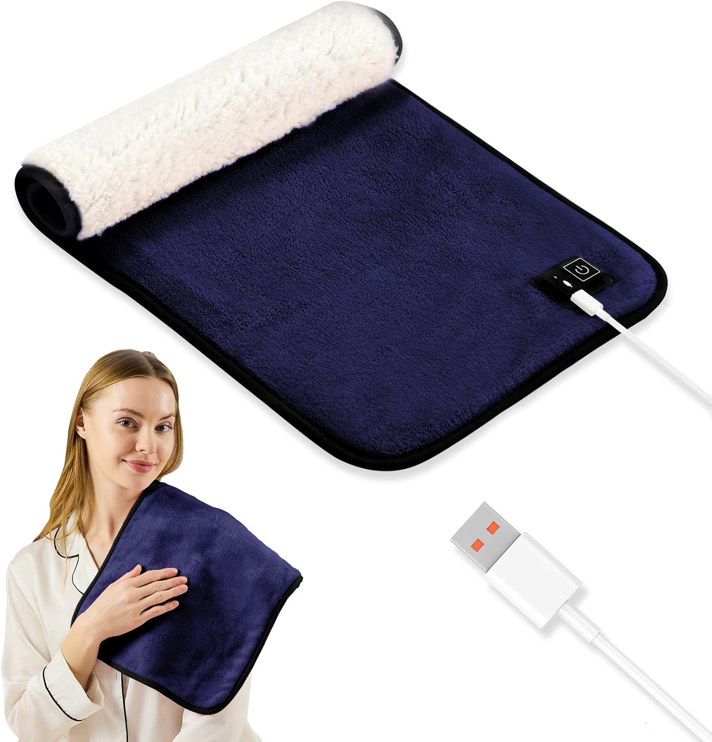 Fast heating USB-C Heating Pad, 18W, Auto Shut Off