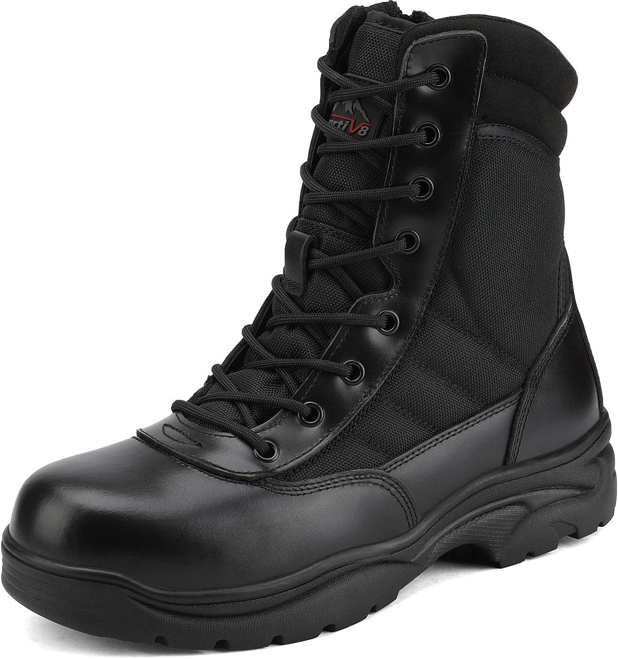 NORTIV 8 Steel Toe Boots for Men - Durable Safety Work Boots