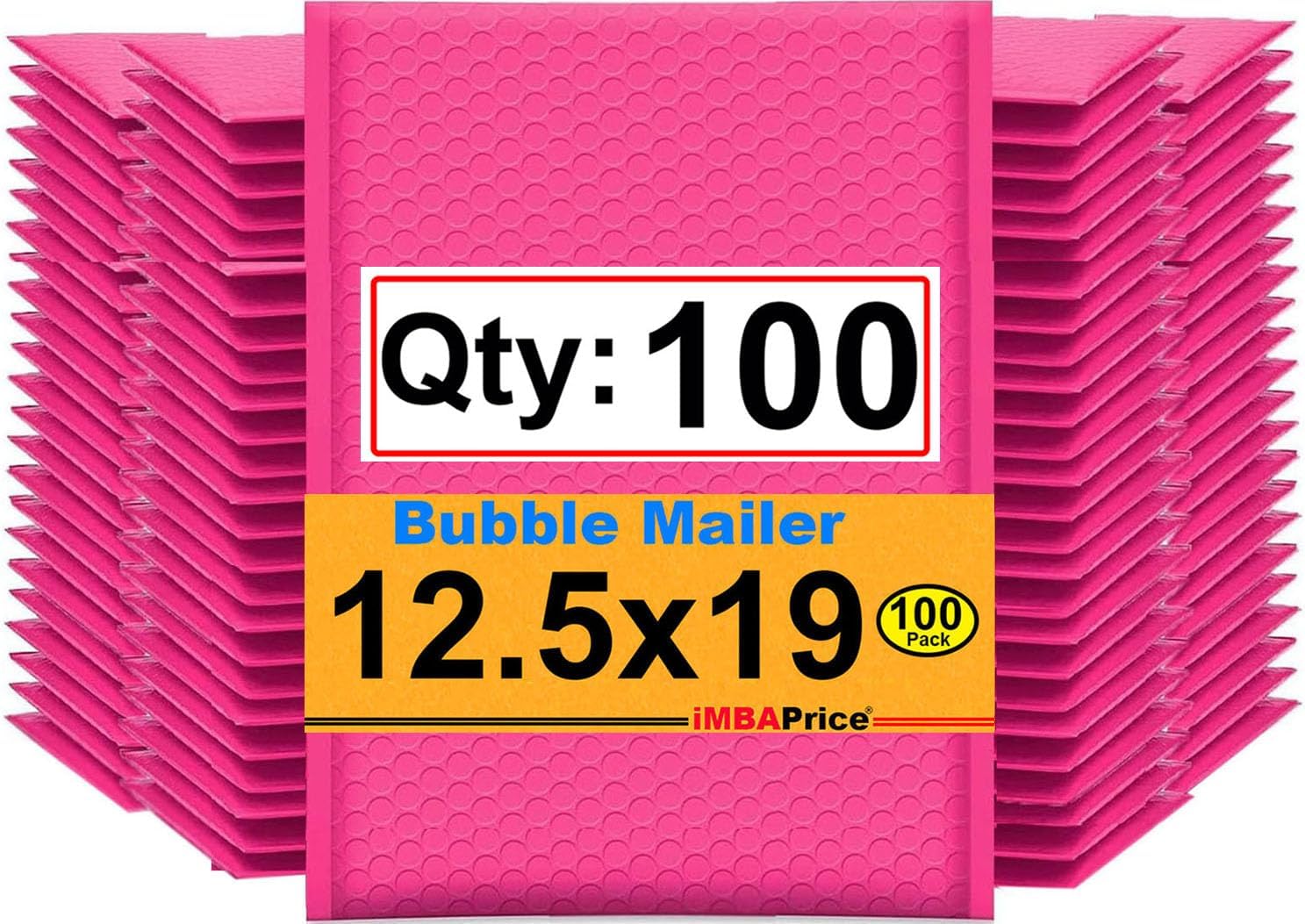 Premium Hot Pink Self Seal Poly Bubble Mailers for Shipping