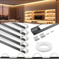 VST 10pack 3.3FT U Shape Aluminum Channel with 33FT Flexible Diffuser