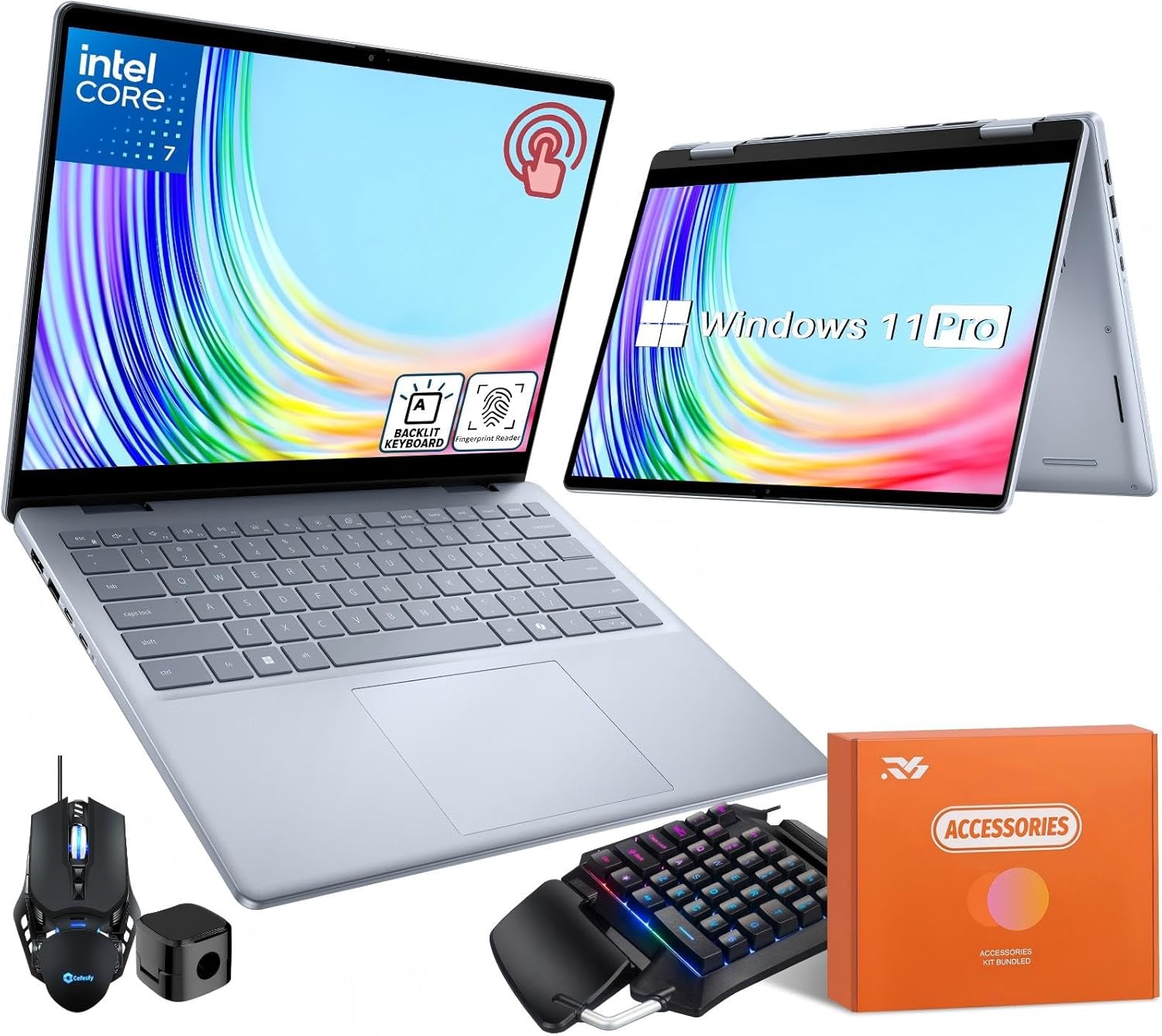 Dell Inspiron 14 7440 2-in-1 Laptop with Touch Screen and Core 7