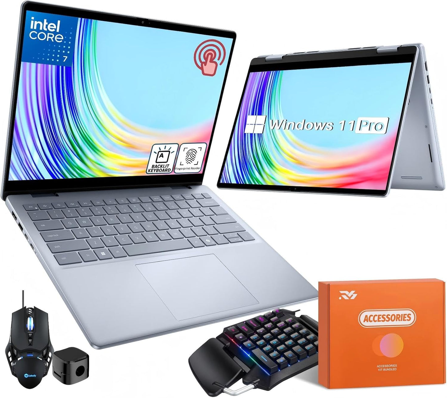 Dell Inspiron 14 7440 2-in-1 Laptop with Touch Screen and Core 7