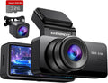 Enhanced Safety: Dual Dash Cam w/ 2.5K+1080P, Night Vision
