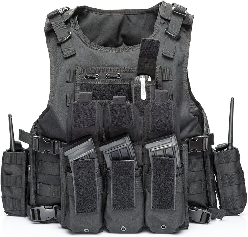 vAv YAKEDA Tactical Airsoft Vest for Men - Durable & Adjustable