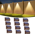 Super Long Lasting Solar Fence Lights Outdoor - Dusk to Dawn Bright