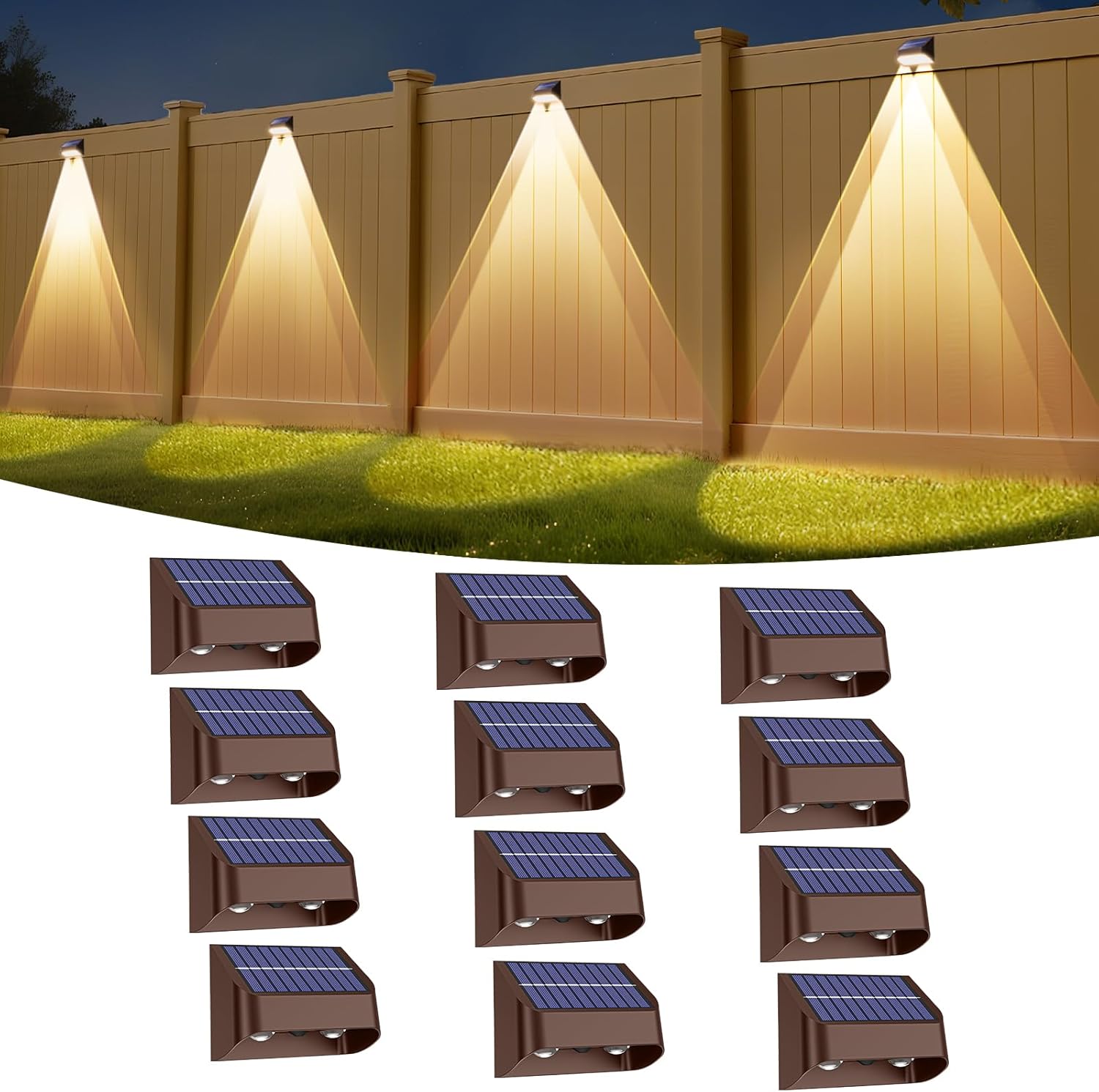 Super Long Lasting Solar Fence Lights for Outdoor Spaces