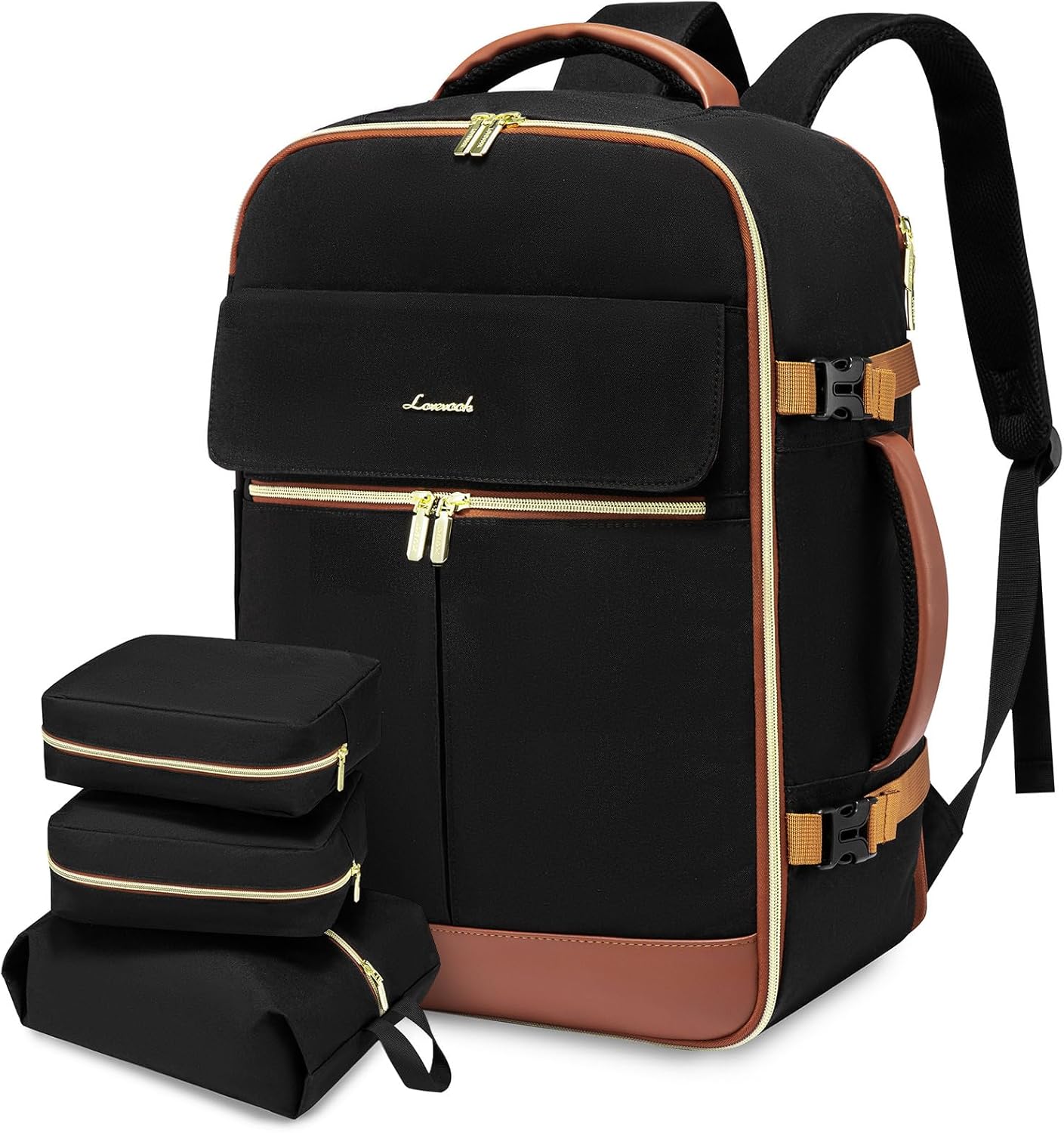 LOVEVOOK Carry On Backpack for Women with Packing Cubes