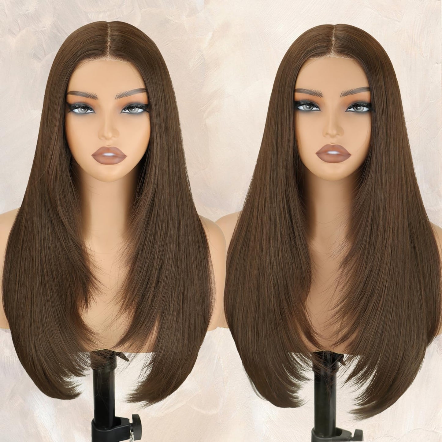 Glueless Layered Wig for Women - Easy Wear and Go Style