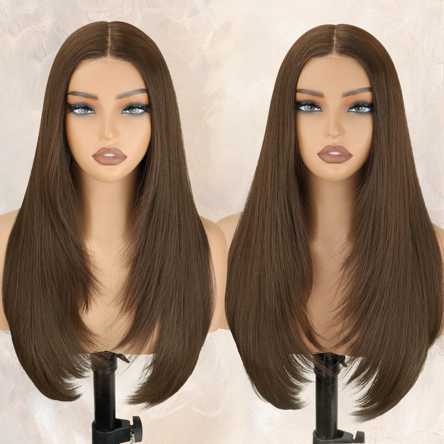 Glueless Layered Wig for Women - Easy Wear and Go Style