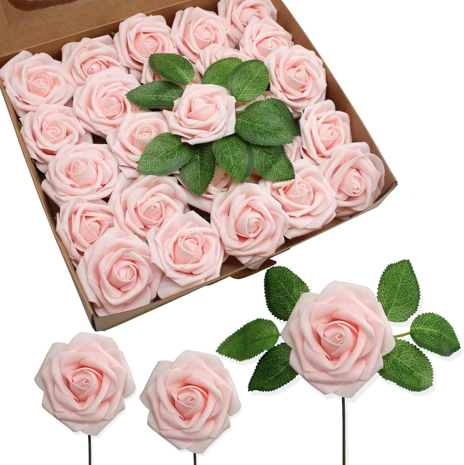 JOYLEX Artificial Flowers Realistic Roses for DIY Wedding Decor