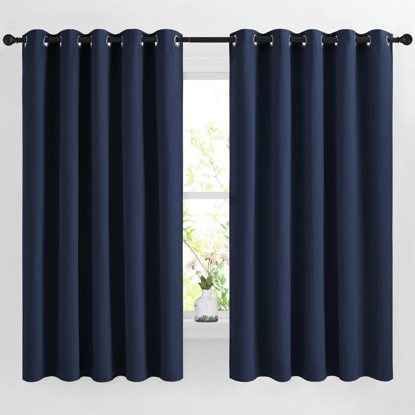 NICETOWN Blackout Curtain Panels 66 - Energy Saving Drapes