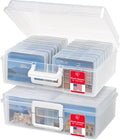 4 in x 6 in Photo Storage Box Craft Keeper - Clear 2-Pack