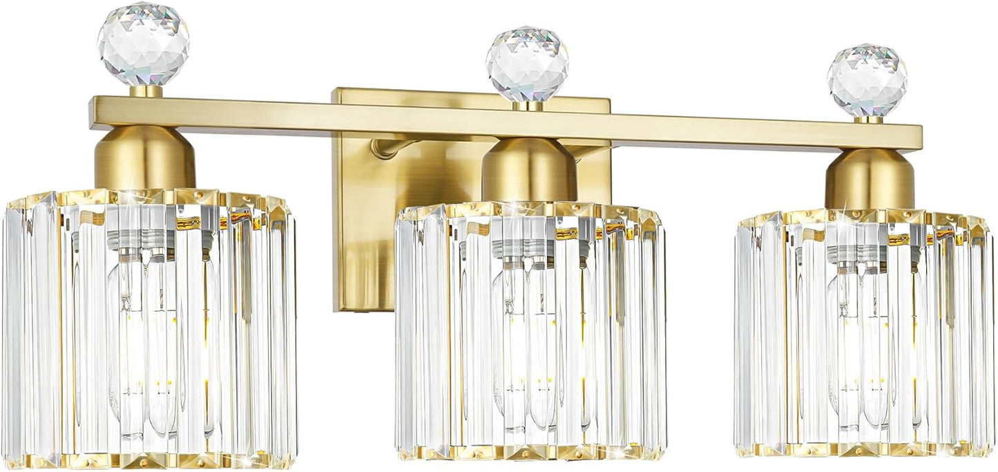 Modern Crystal Bathroom Vanity Light for Luxurious Spaces