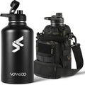 64Oz Tactical Water Bottle - Insulated Half Gallon Metal Bottle