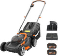 WORX 40V 17ft Cordless Lawn Mower for Small Yards - Quiet, Compact