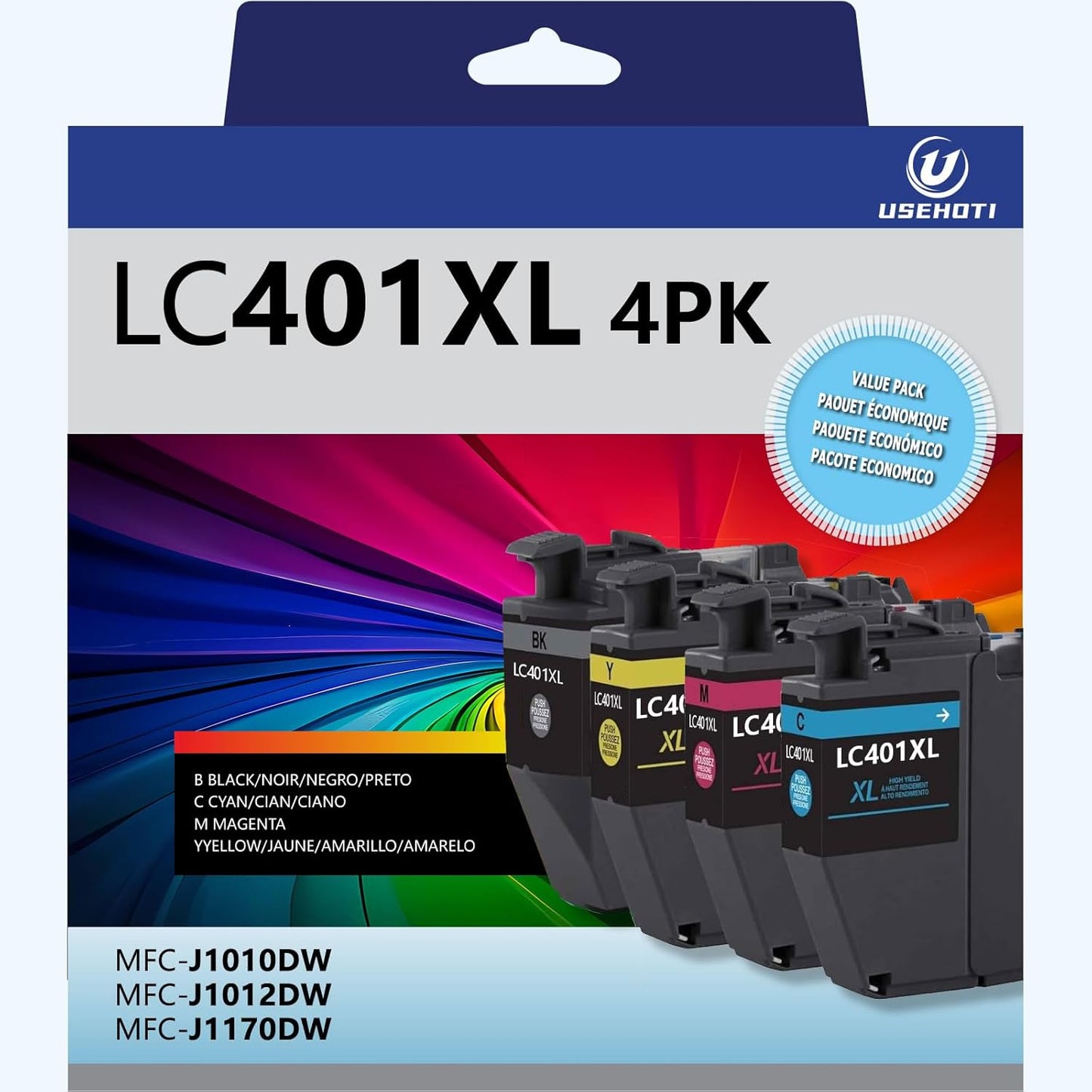 High Yield LC401XL Ink Cartridges for Brother MFC Printers
