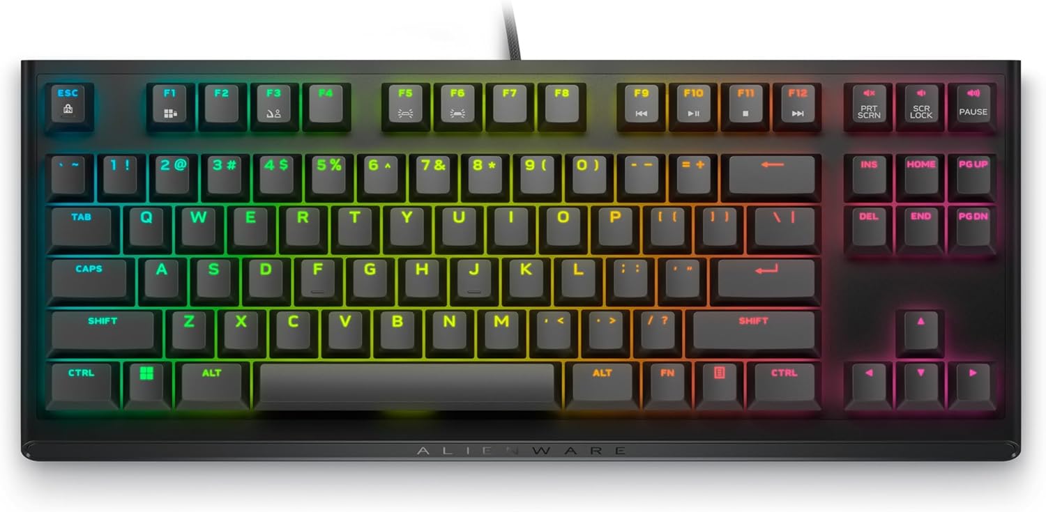 Alienware Tenkeyless Gaming Keyboard - AW420K for Gamers