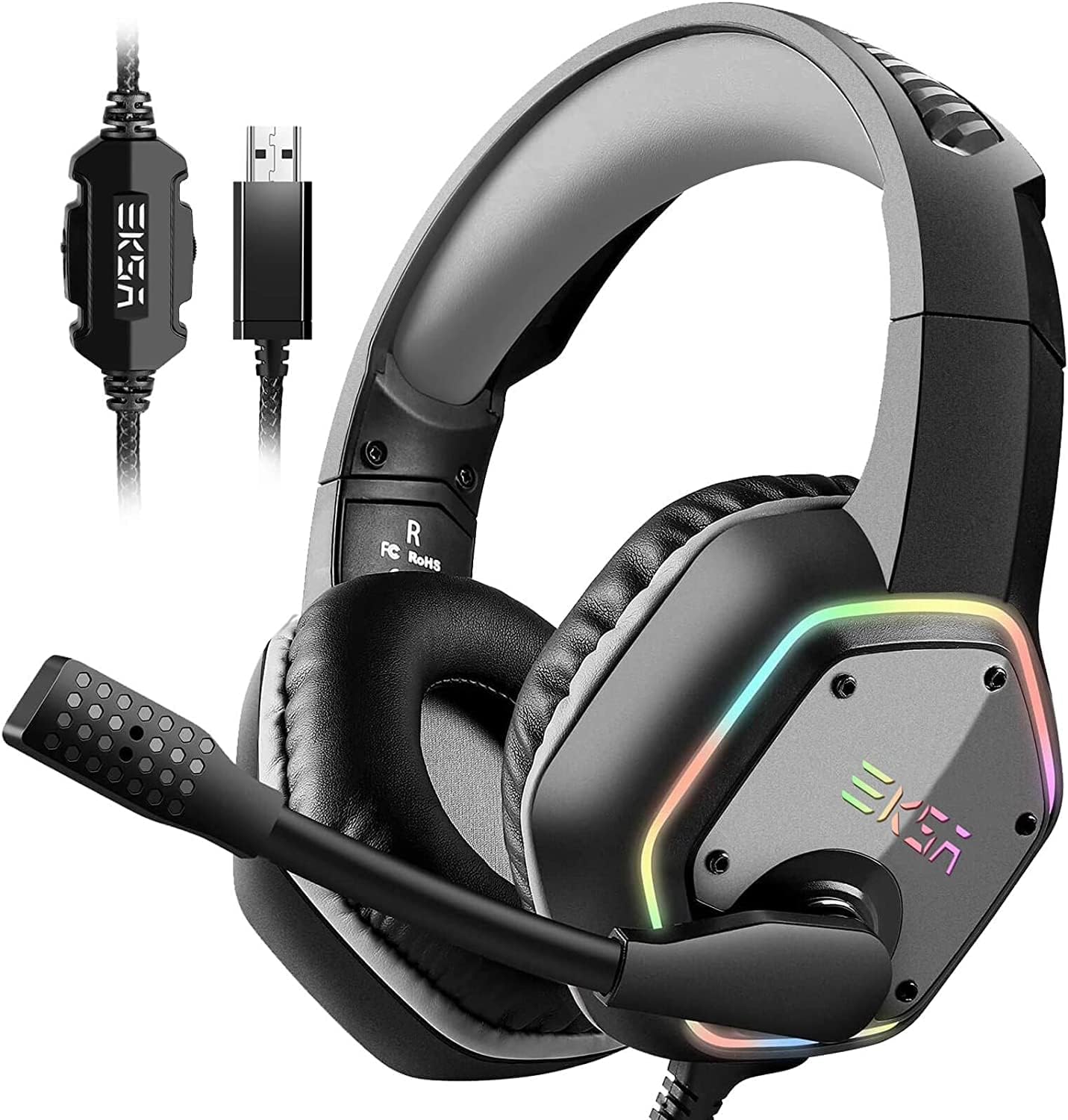 EKSA E1000 Gaming Headset - Immersive 7.1 Surround Sound