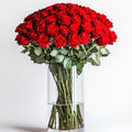 Real Fresh Cut Red Roses - 50 Fresh Flowers Bouquet - Wedding Ready