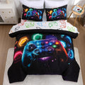 Game Console Comforter Set for Kids Twin - Soft Microfiber Gamer