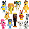 12 PCS Wolfs Figures Toys Playset - Family Wolves Action Figurines