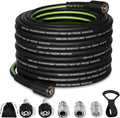 Zebra Clean 50 FT 3600 PSI Pressure Washer Hose - Kink Resistant with Leak-Free Connections