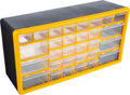 30-Drawer Plastic Small Parts Organizer - Desktop or Wall Storage