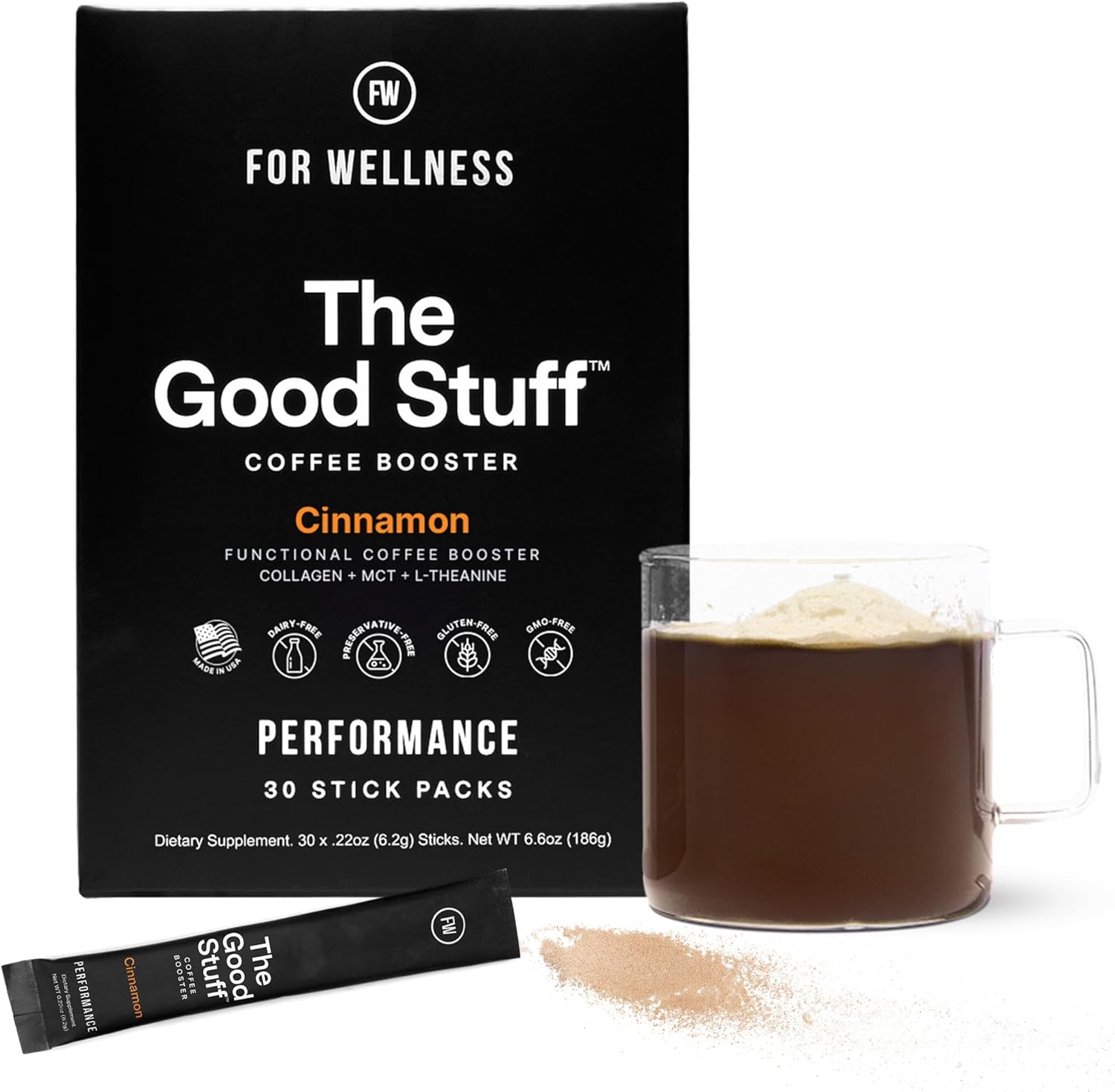 Performance Coffee Booster with Collagen & MCT for Energy