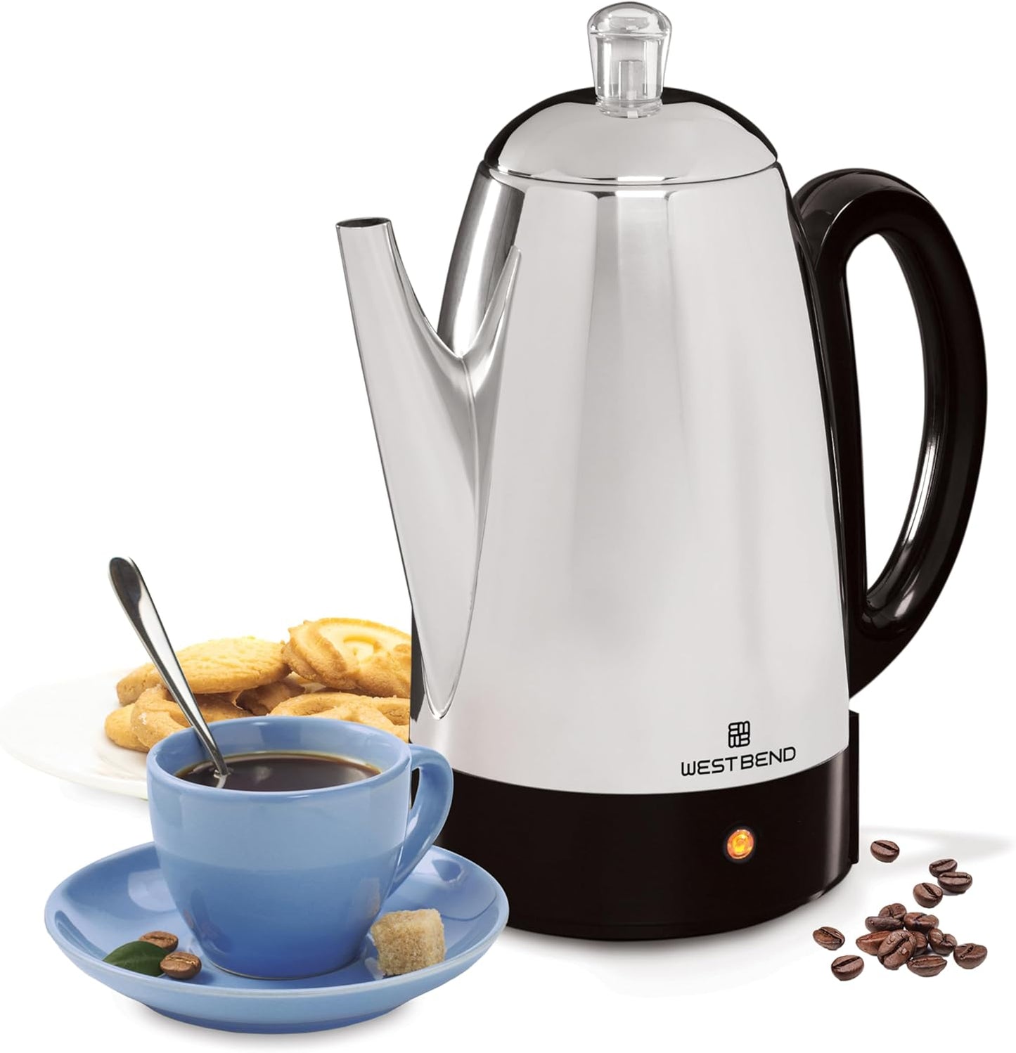 West Bend Electric Percolator Classic Coffee Maker for 12 Cups