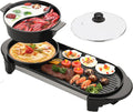 Hot Pot with Grill 2 in 1 Electric Hot Pot and Korean BBQ - Large