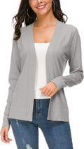 Urban CoCo Women's Long Sleeve Open Front Knit Cardigan (Style VRJM)