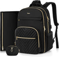 Diaper Bag Backpack Quilted Baby Bag with Changing Pad - Spacious