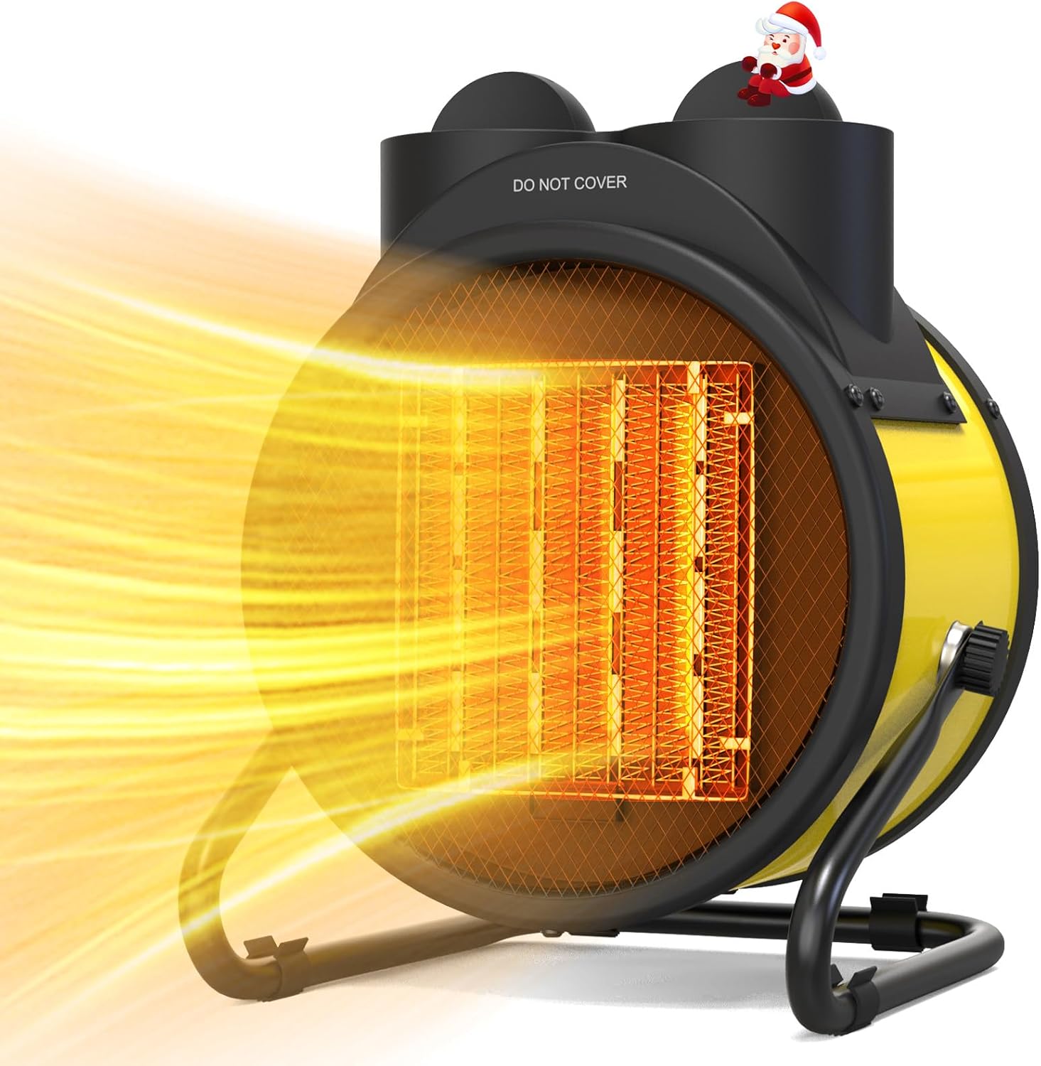 1500W Portable Outdoor Heater - Fast Heat, 90 Adjustable Angle