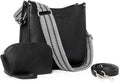 CLUCI Purses for Women Vegen Leather Crossbody - 2PCS Hobo Set
