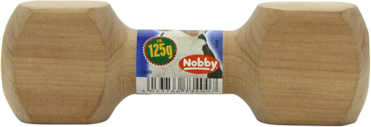 Lightweight Nobby Wooden Dumbbell - 125g